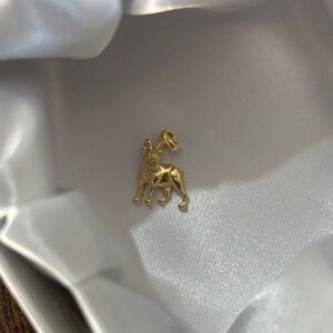 Solid 14K Gold Boston Terrier Charm New